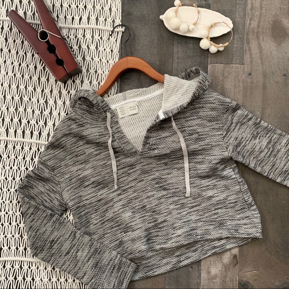 Anthro Saturday Sunday Rehearsal Crop Hoodie